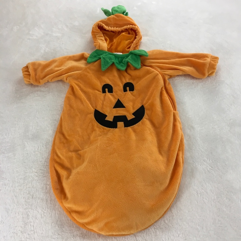 Baby 0-6 months pumpkin halloween costume